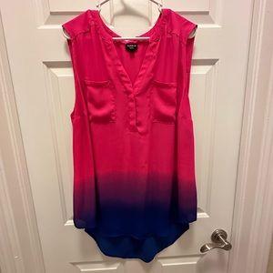 Ombré Sleeveless Blouse